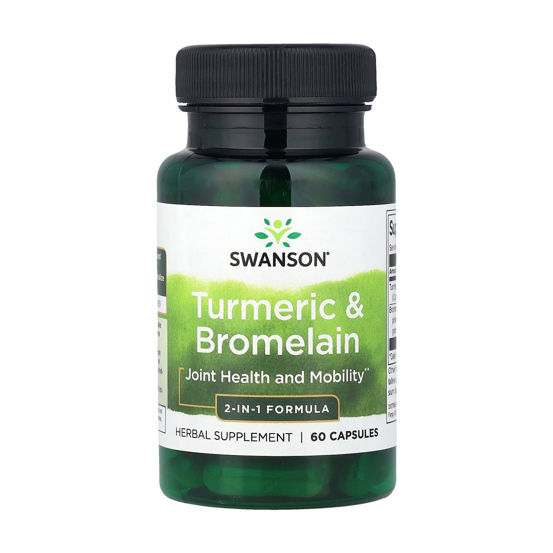 Уцінка! Куркума та бромелайн Swanson Full Spectrum Turmeric &amp; Bromelain, 60 капсул